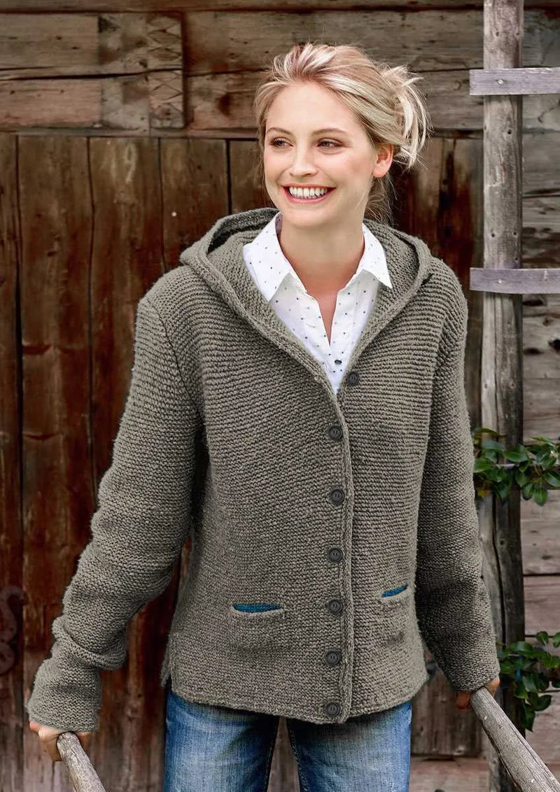 Natalia - Warmer italienischer Strick-Cardigan für Frauen