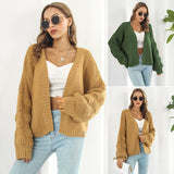 Ely - Schicke & gemütliche Strickjacke mit Puffärmeln