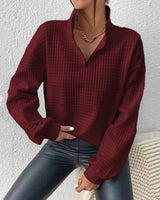 Jennifer - Eleganter Pullover mit Reißverschluss