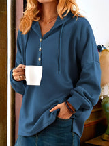 Marga Langärmeliges Sweatshirt mit Knöpfen