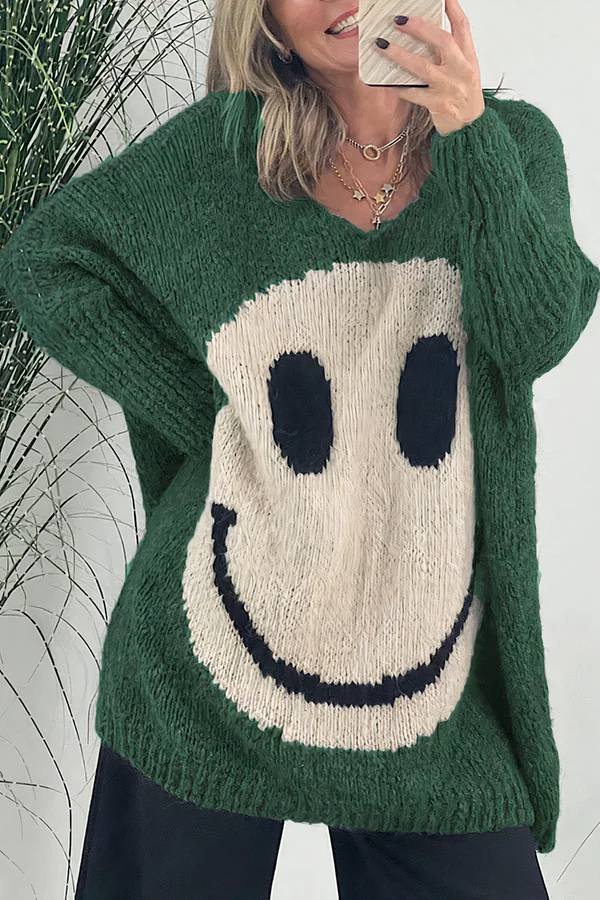 Anabel - Stylischer Smiley-Pullover