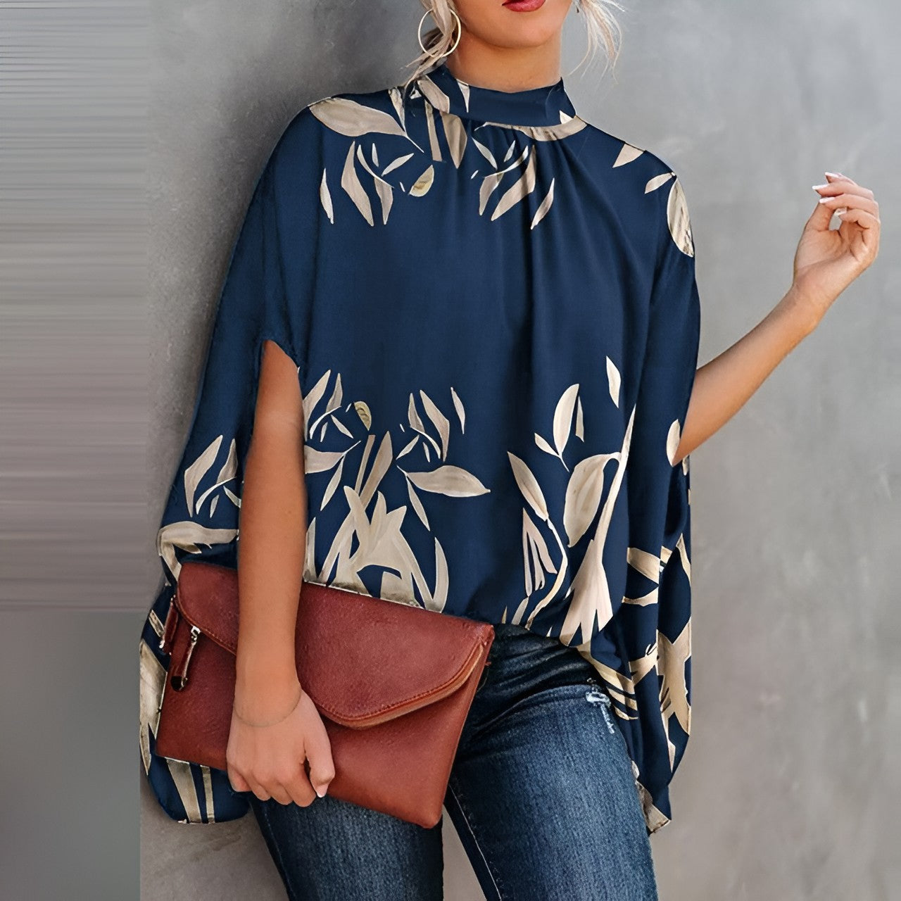 Alicia Einzigartige und Elegante Bluse Blau