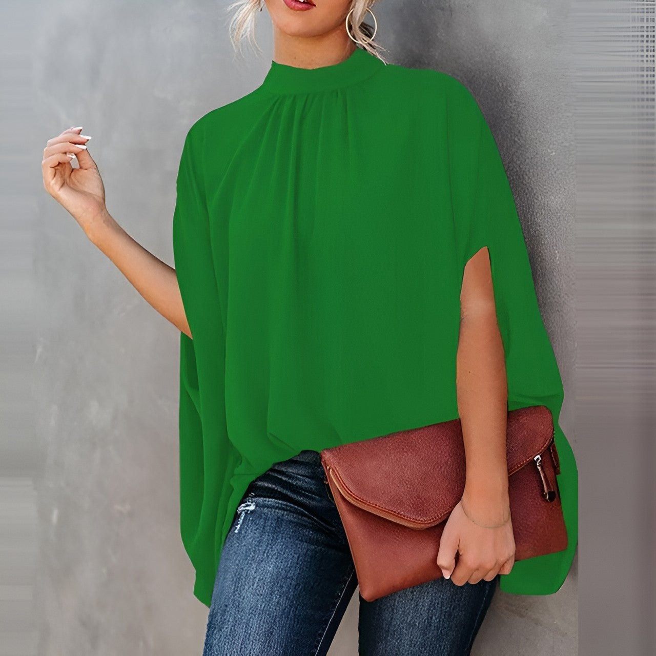 Alicia Einzigartige und Elegante Bluse Grün