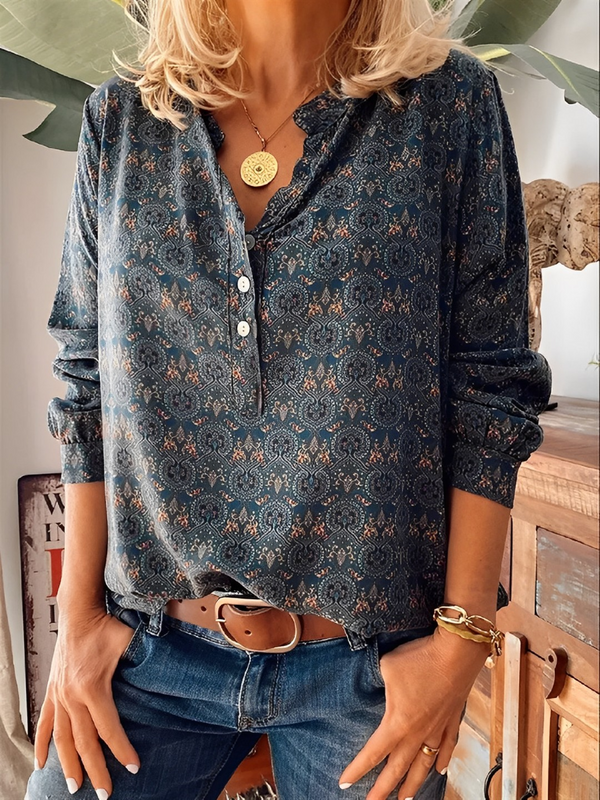 Yuna Button-down-Polo-Bluse