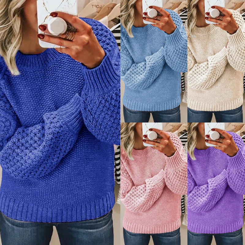 Jacqie Mock-neck Strickpullover