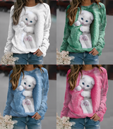 Kitten Katzen Print Pullover