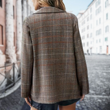 Carrie - Lässiger karierter Blazer für Frauen