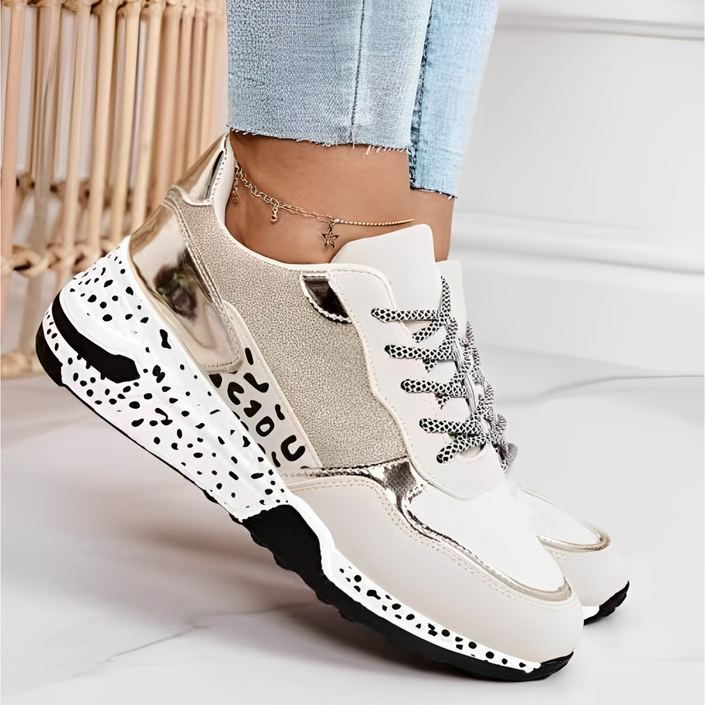 Delora- Orthopädische Turnschuhe Gold