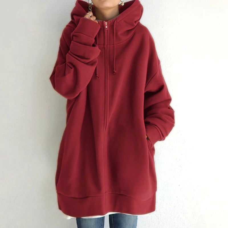 Cassy - Kuscheliger Winter Pullover Hoodie