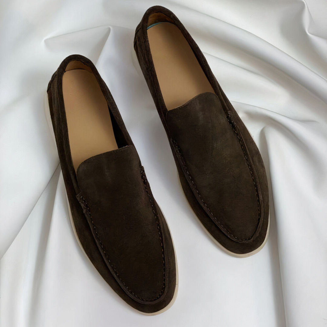 Isaac Vintage Herren Leder Loafers