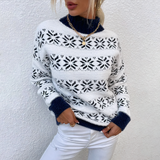 Chezka - Pullover mit gestrickter Schneeflocke