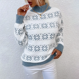 Chezka - Pullover mit gestrickter Schneeflocke