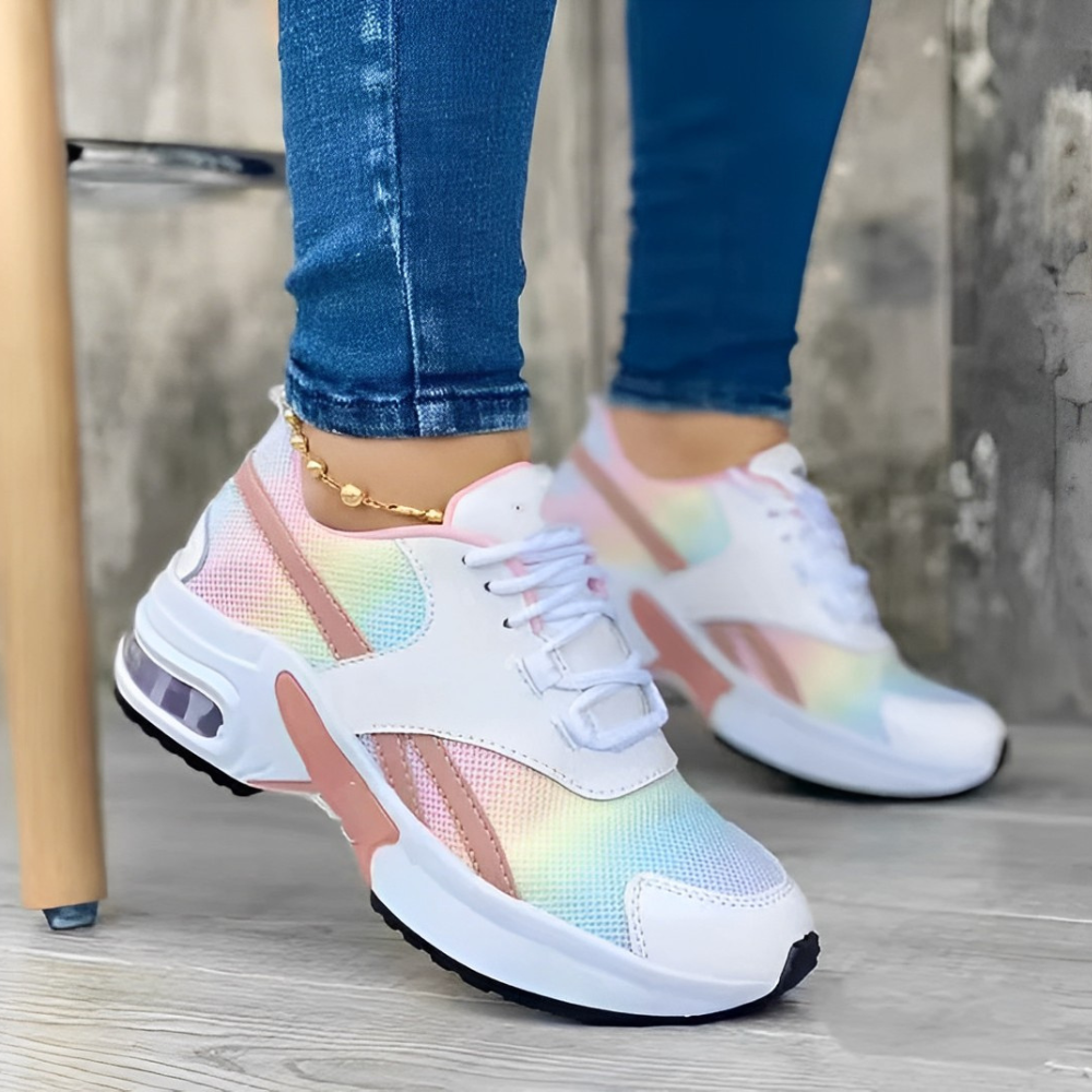 Nik Orthopädische, Atmungsaktive Turnschuhe Regenbogen
