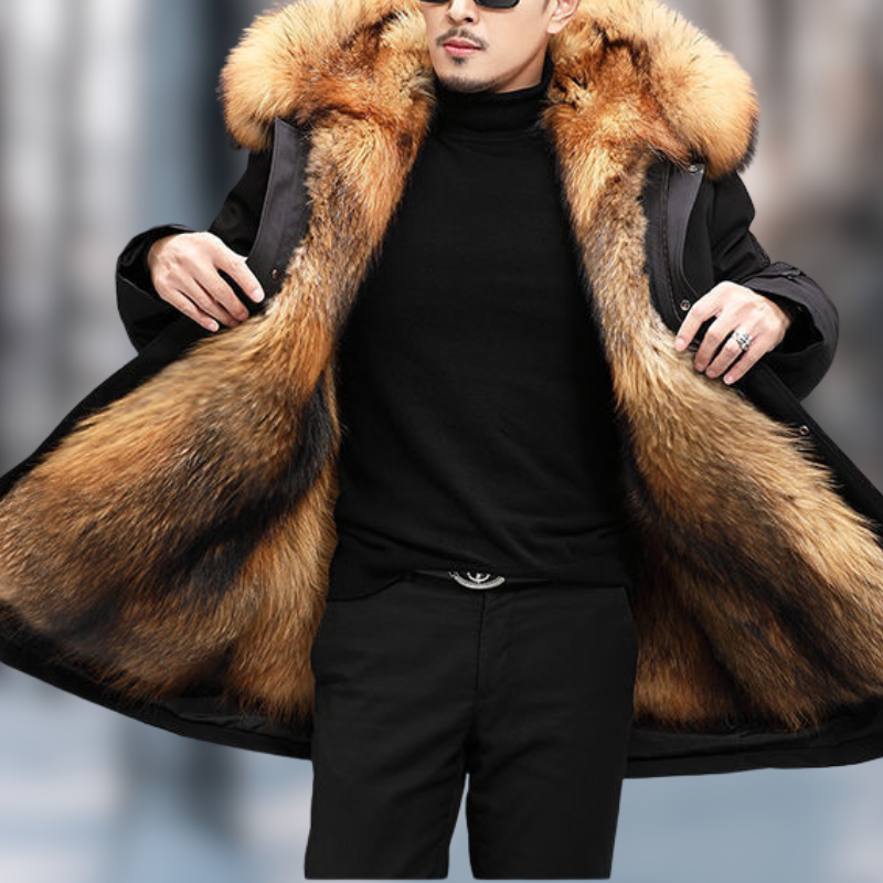 Nilo - pelzgefütterte winterjacke für herren Goldfell