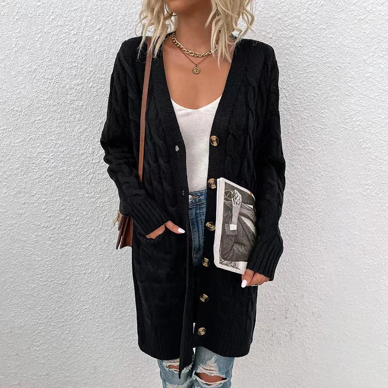 Katya - Lange lässige Strickjacke