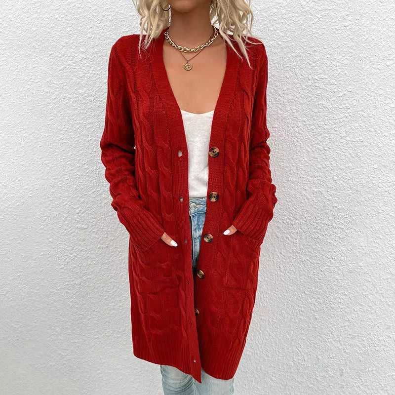 Katya - Lange lässige Strickjacke