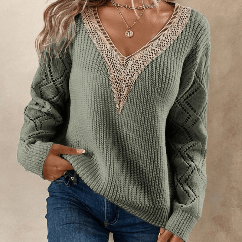 Grasya - Bequemer modischer Strickpullover