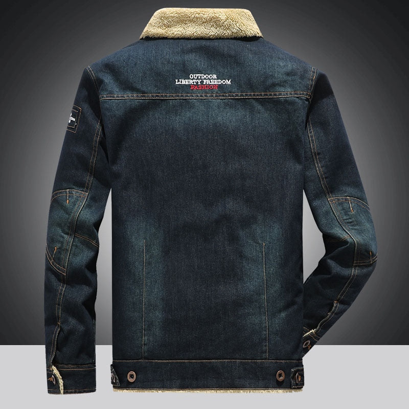 Ralph Herren Fleece Denim Jacke