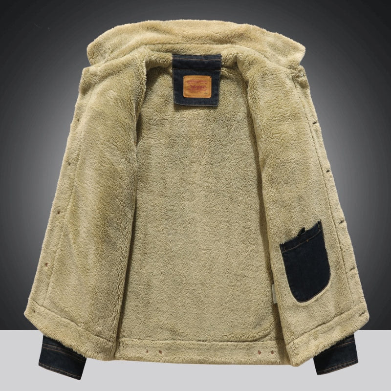 Ralph Herren Fleece Denim Jacke