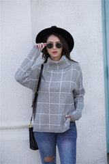 Ali - Stylischer Rollkragenpullover mit Karomuster