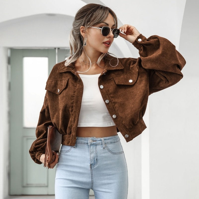 Crisalie - Cord Crop Jacke