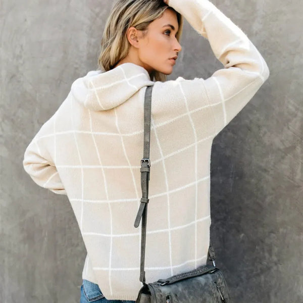 Ali - Stylischer Rollkragenpullover mit Karomuster