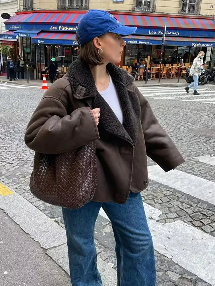 Sofie - Stylischer Winter-Ledermantel