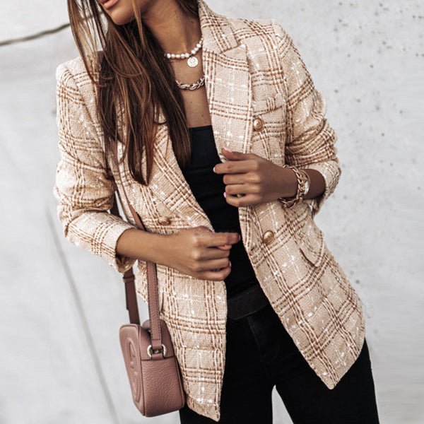 Blondy - Schicker karierter Blazer