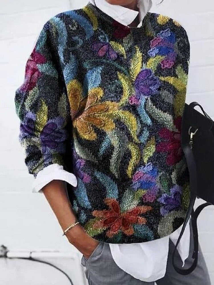 Aidy - Trendy bedruckter Pullover