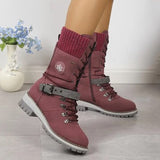 Nataly - Chic gestrickte halbhohe Stiefel