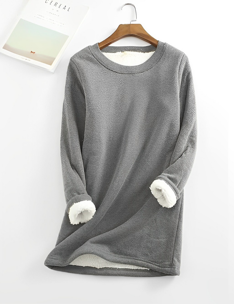 GoFur Lässiges Fleece-Sweatshirt