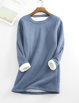 GoFur Lässiges Fleece-Sweatshirt