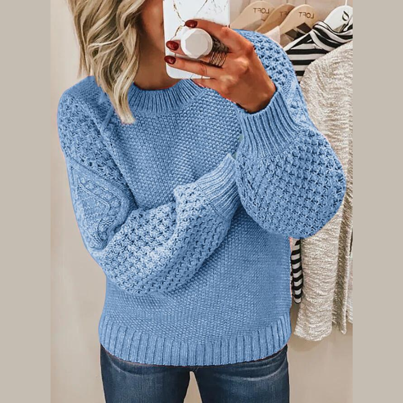 Jacqie Mock-neck Strickpullover