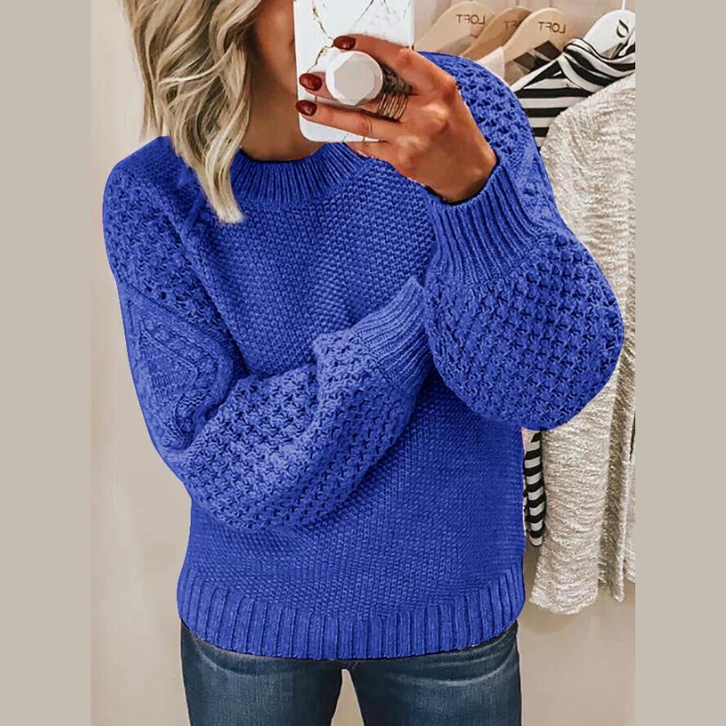 Jacqie Mock-neck Strickpullover