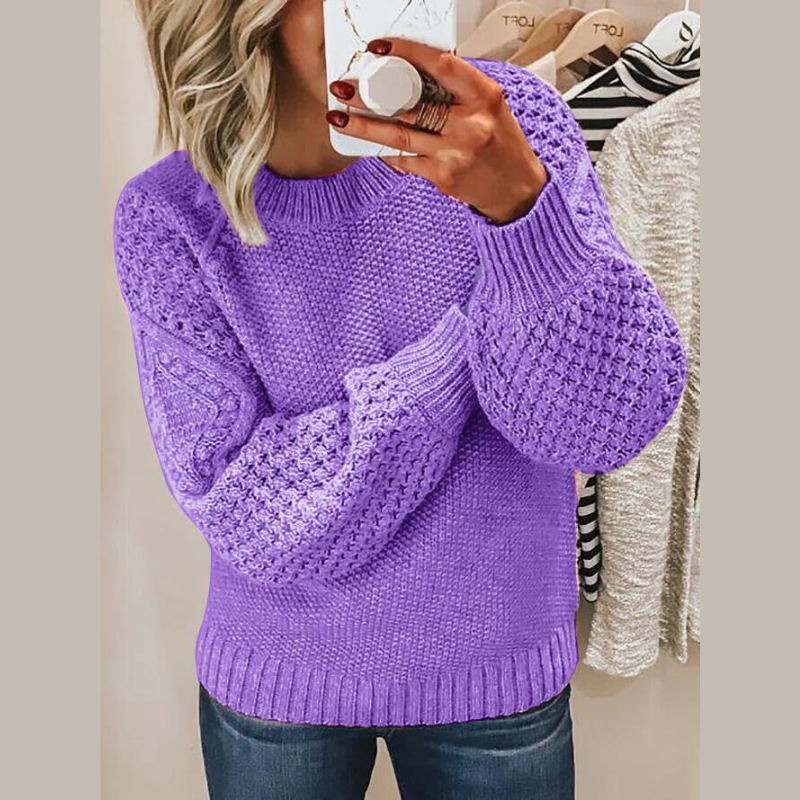 Jacqie Mock-neck Strickpullover