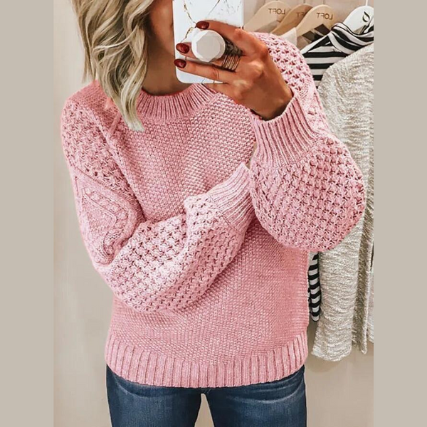 Jacqie Mock-neck Strickpullover