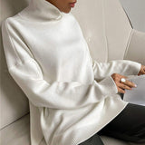 Nelia - Rollkragenpullover mit Seitenschlitz