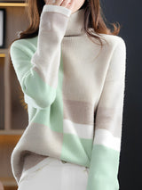 Talia Farbe Muster Pullover