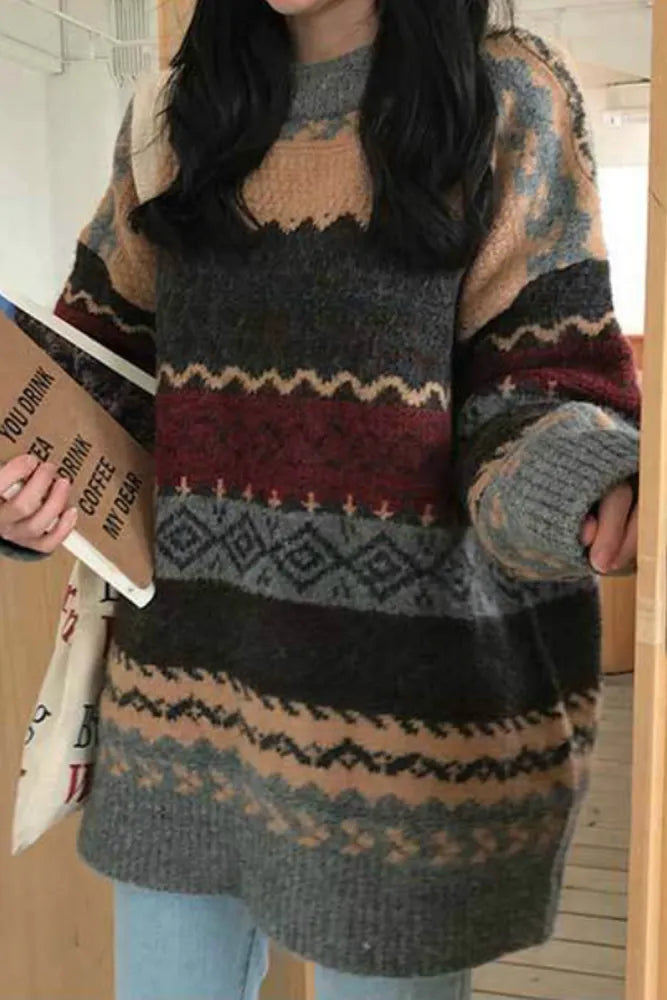 Irene - Damen Vintage Pullover