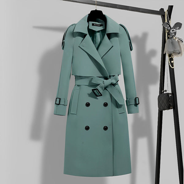 Claire Eleganter Langer Trenchcoat