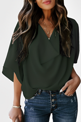 Mellow Lässige Chiffonbluse