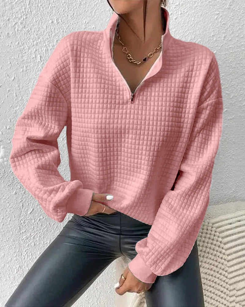 Jennifer - Eleganter Pullover mit Reißverschluss