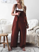 Yolly - Jumpsuit mit quadratischem Ausschnitt und Fronttasche