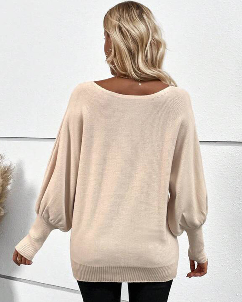 Shedi -Baggy Eleganter Pullover