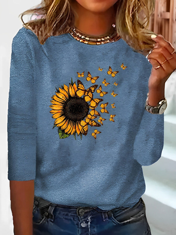 Malone Sonnenblumen - Crewneck-Hemd