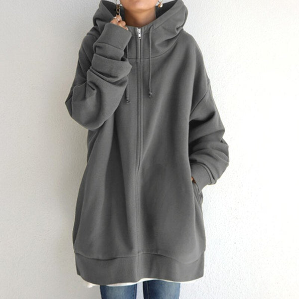 Cassy - Kuscheliger Winter Pullover Hoodie