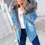 Huskino – eine kuschelige Jeansjacke - FashionWOLF