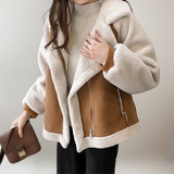 Alana - Sherpa Biker Jacket