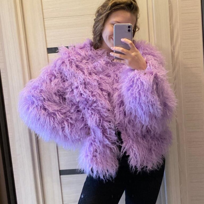 FluffyEssentials - Kurze Pelzjacke