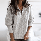 Jillian Halber Reißverschluss Pullover